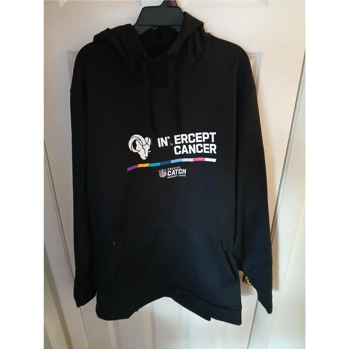 Nike Thermal Fit Hoodie Men 4XL-Tall Black Los Angeles Rams Nfl DQ1972-010 N109