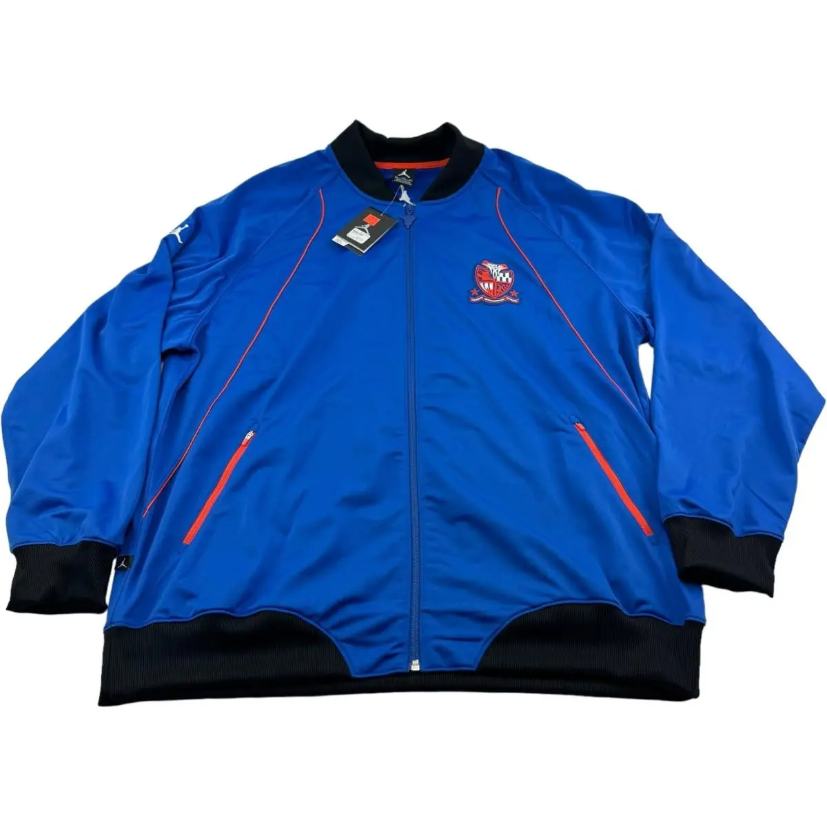 DS Jordan Blue Orange Carmelo Anthony Full Zip Sport Track Jacket Size 2XL