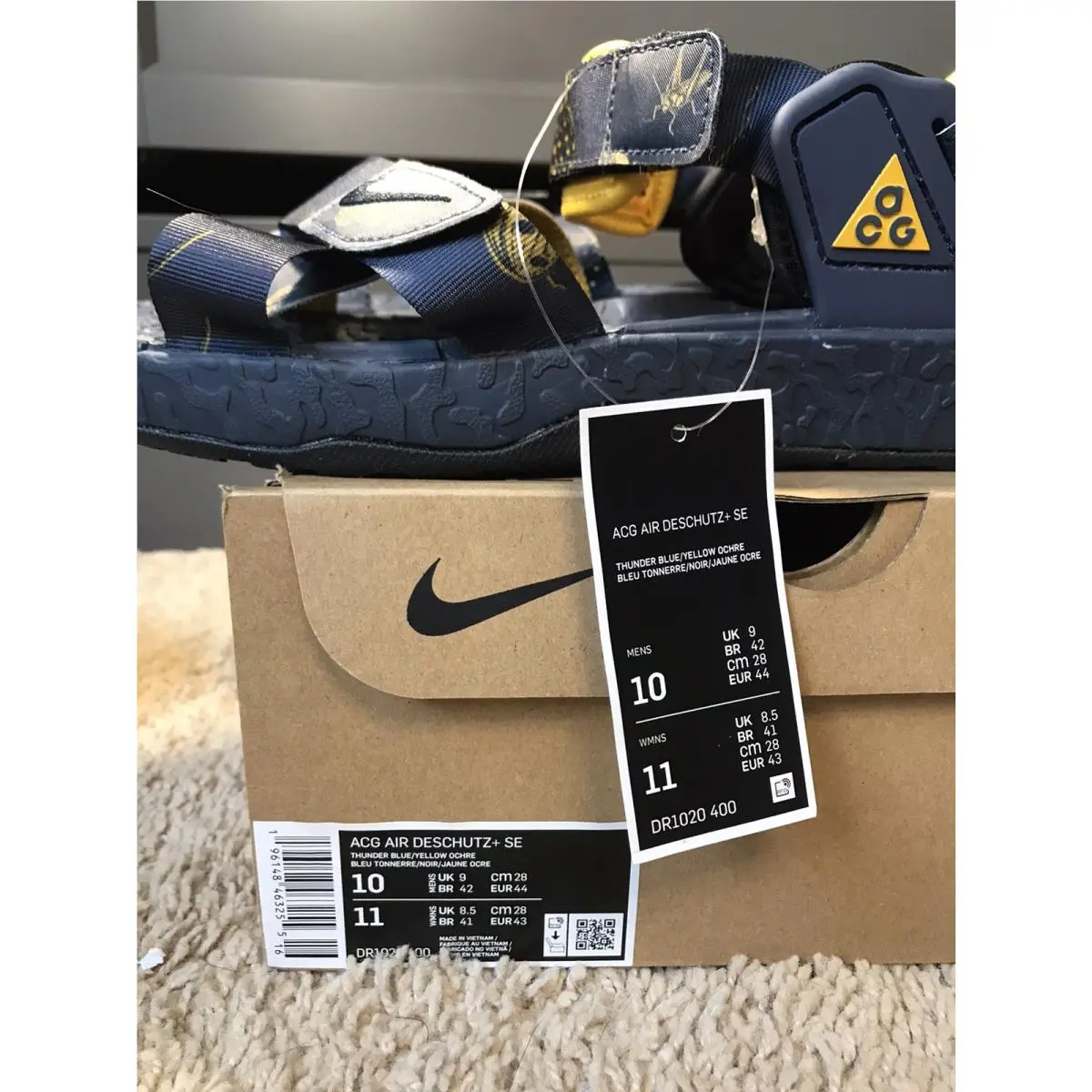 Nike shoes - Nike Sandals - Sandals - Blue (UPC: 196148463293) 3