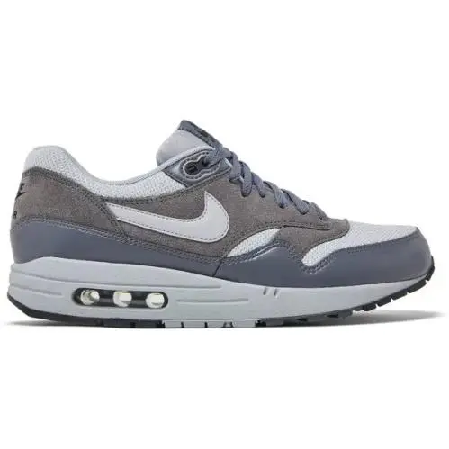 Nike Air Max 1 Essential Wolf Grey Men`s Running Shoes Size 8