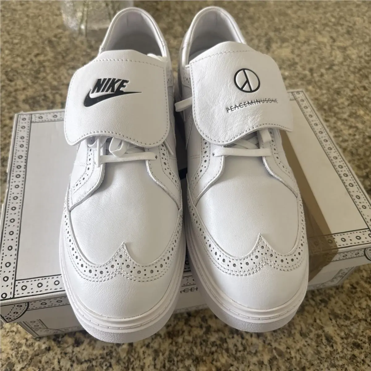 Nike x Peaceminusone Kwondo1 G-dragon Triple White Men`s Size 13