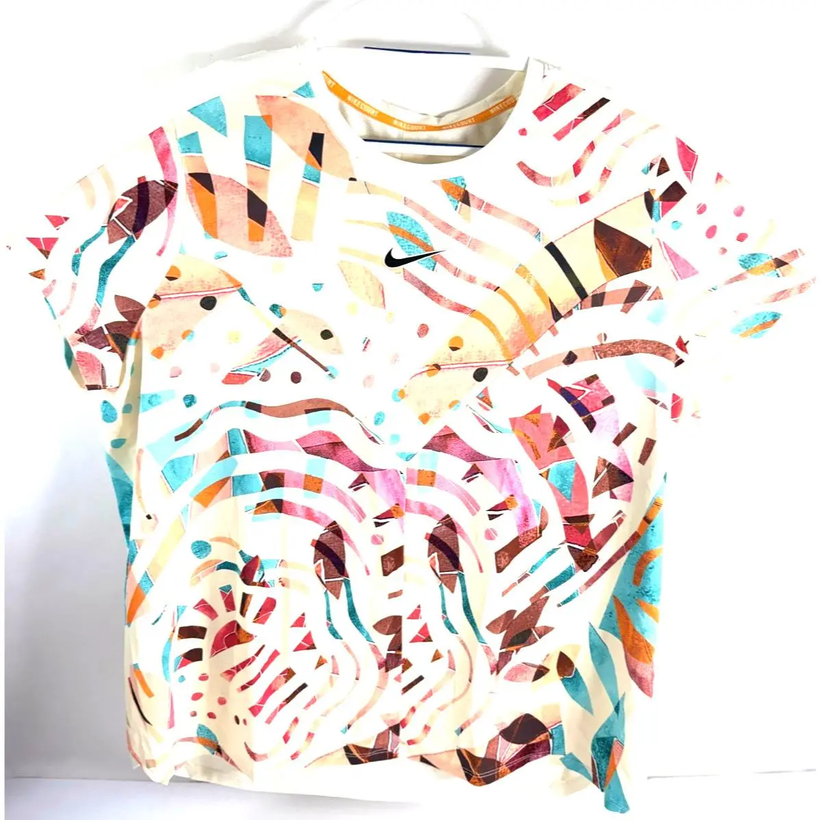 Nike Court Dri-fit US Open NY Slam Tennis Shirt Coconut Milk Men 2XL DX5526-113