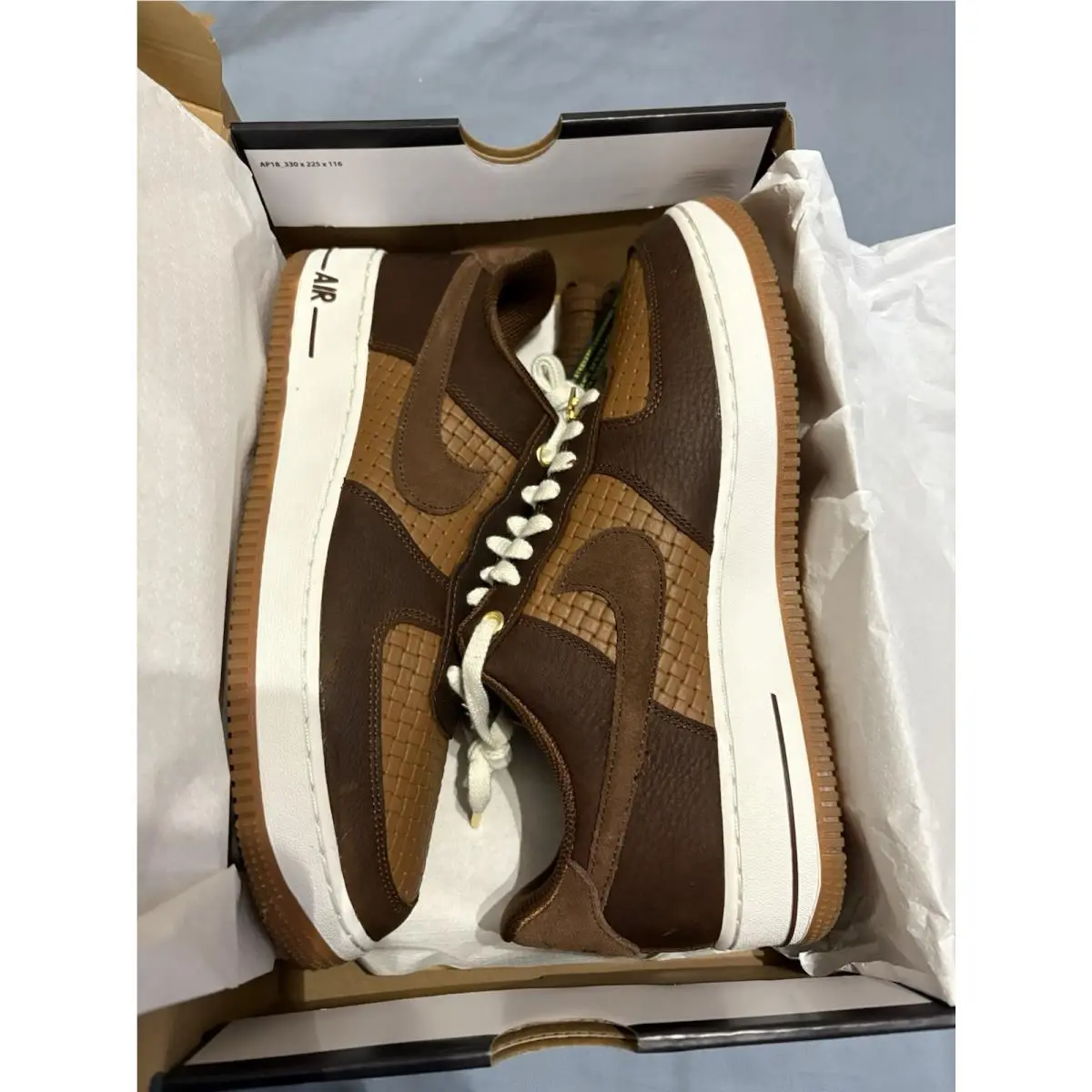 Men’s Size 10.5  Air Force 1 ‘07 Low Jersey LV8 “jersey Made It” by Nike
