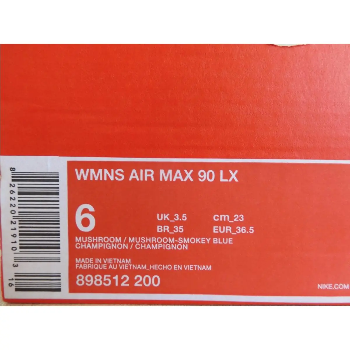 Nike shoes - Nike Air Max 90 - Air Max - 898512 200 - Brown (UPC: 826220219103) 6