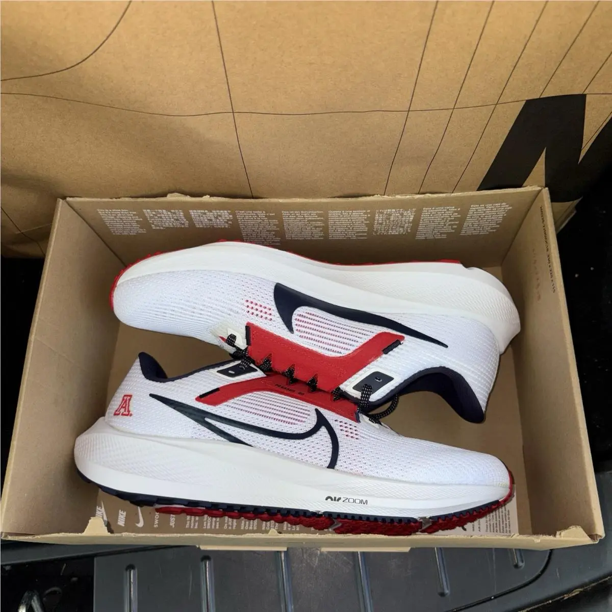 Nike shoes - Nike Air Zoom Pegasus 40 - DZ5945-100 - White, Manufacturer: White/University Red/College Navy 5