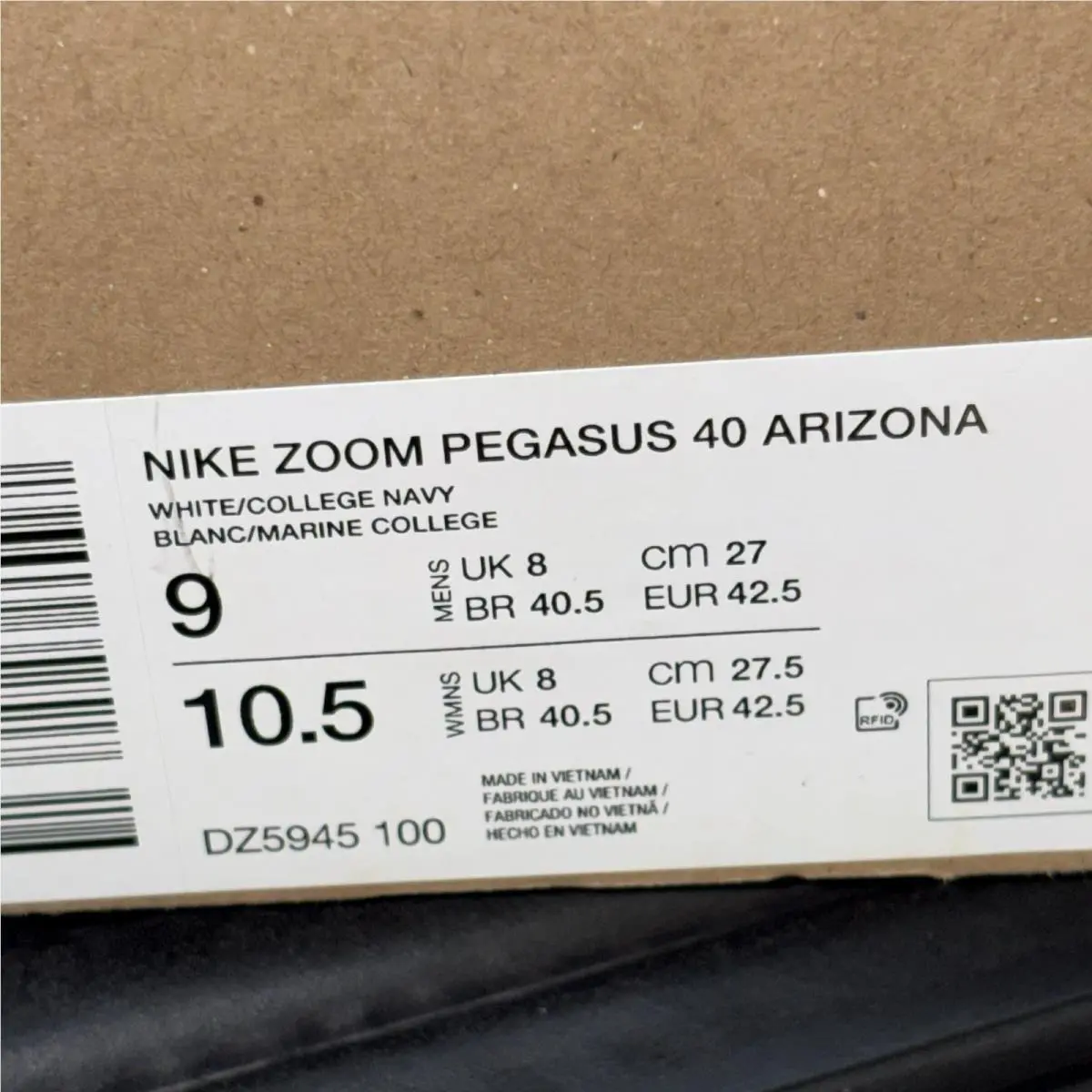Nike shoes - Nike Air Zoom Pegasus 40 - DZ5945-100 - White, Manufacturer: White/University Red/College Navy 6