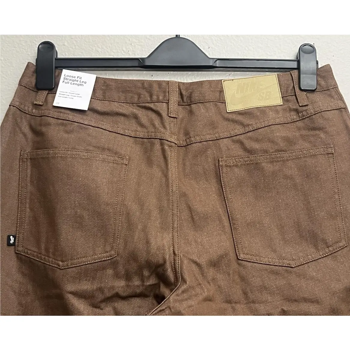 Nike clothing - Nike SB Denim Skate Pants - IB2992-235 - Mosswood Brown (UPC: 198482650964) 3