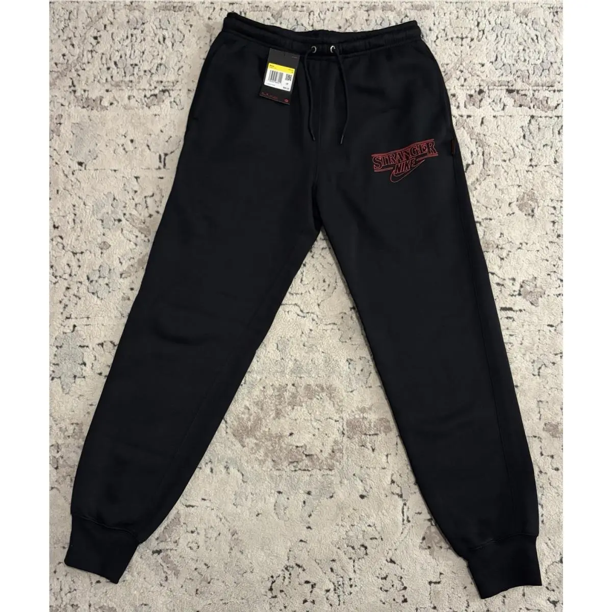Nike Stranger Things Fleece Black Pants IF8524-010 Men’s Sz: Small