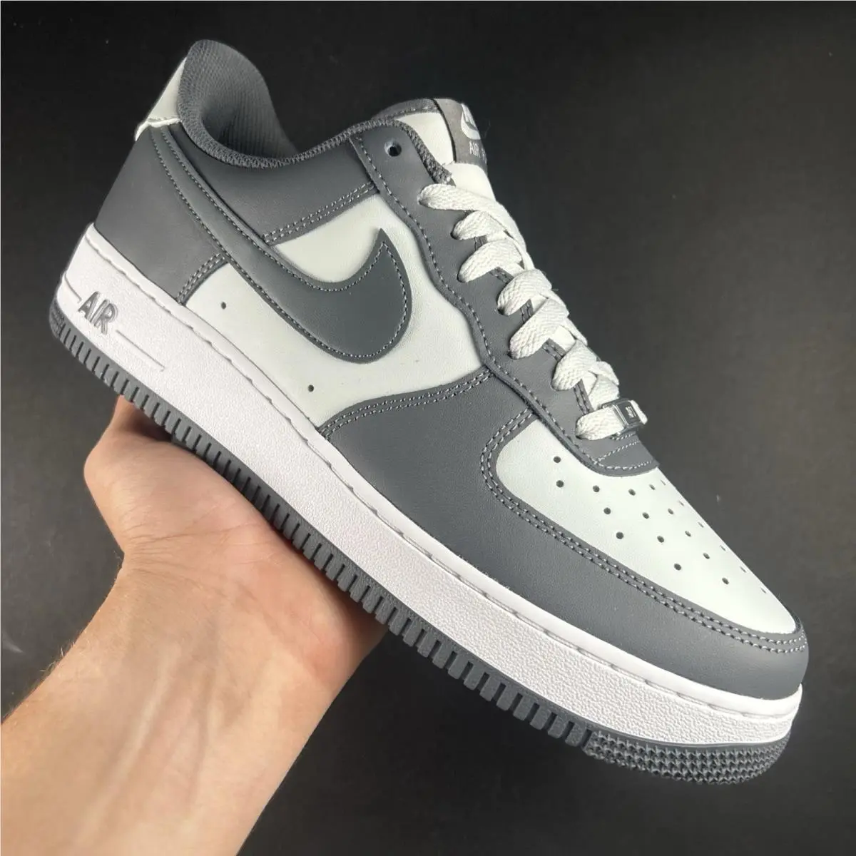 Mens Size 11.5 - Nike Air Force 1 `07 Low Photon Dust Sneakers - FJ4146-004