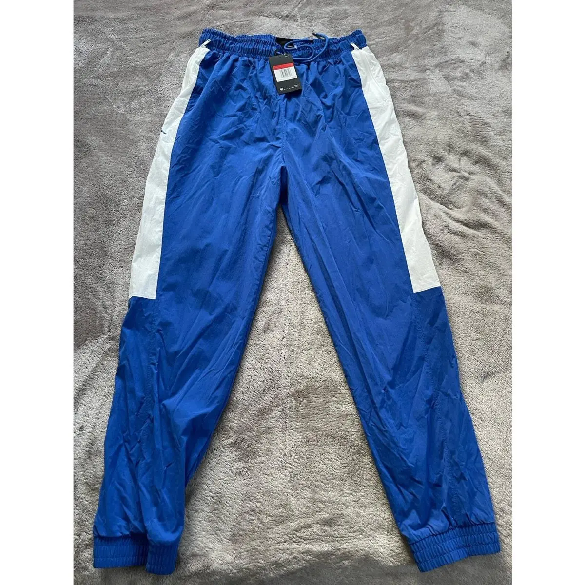 Nike Air Jordan Team Woven Track Pants Winter Blue White Men Large CD8412-484