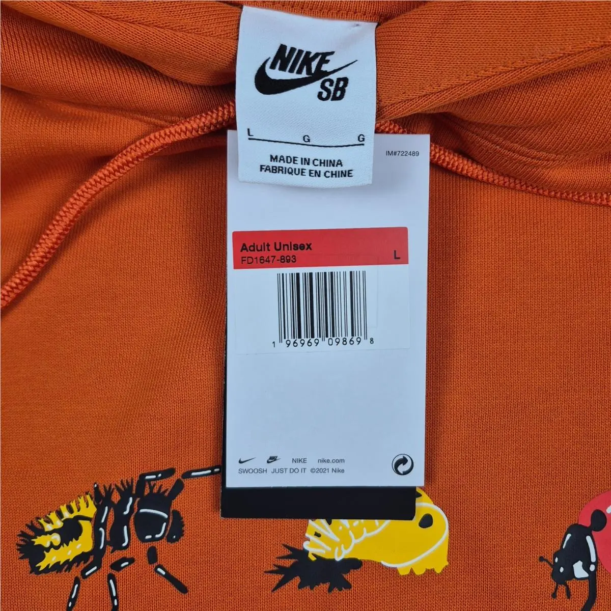 Nike clothing - FD1647-893 - FD1647-893 - Orange (UPC: 196969098698) 1