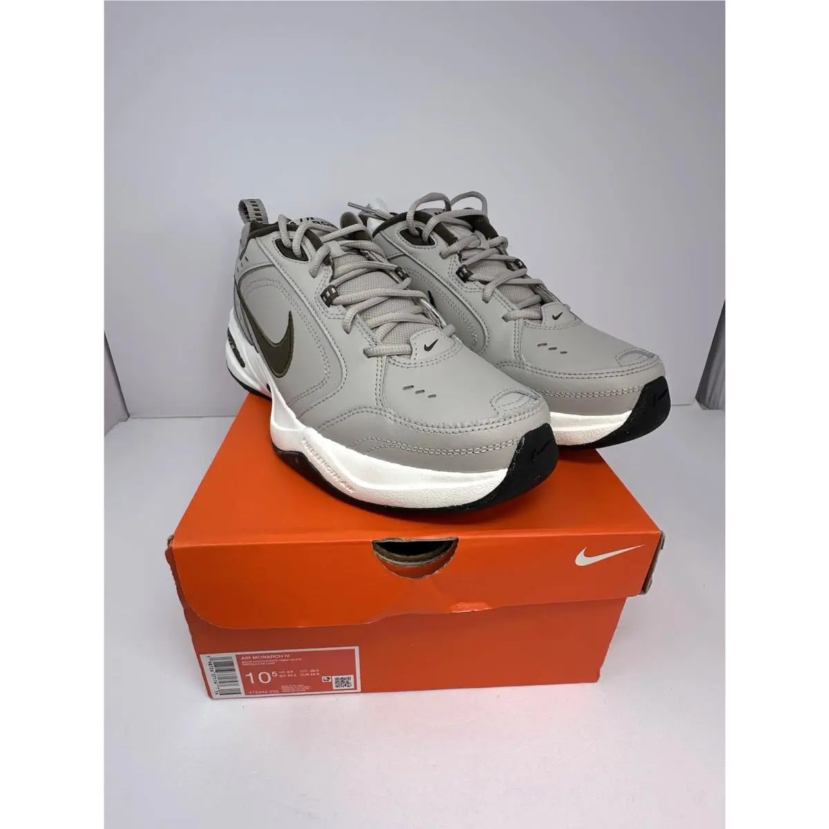 Nike Air Monarch IV Shoes Mens 10.5 Gray Moon Particle Training Workout