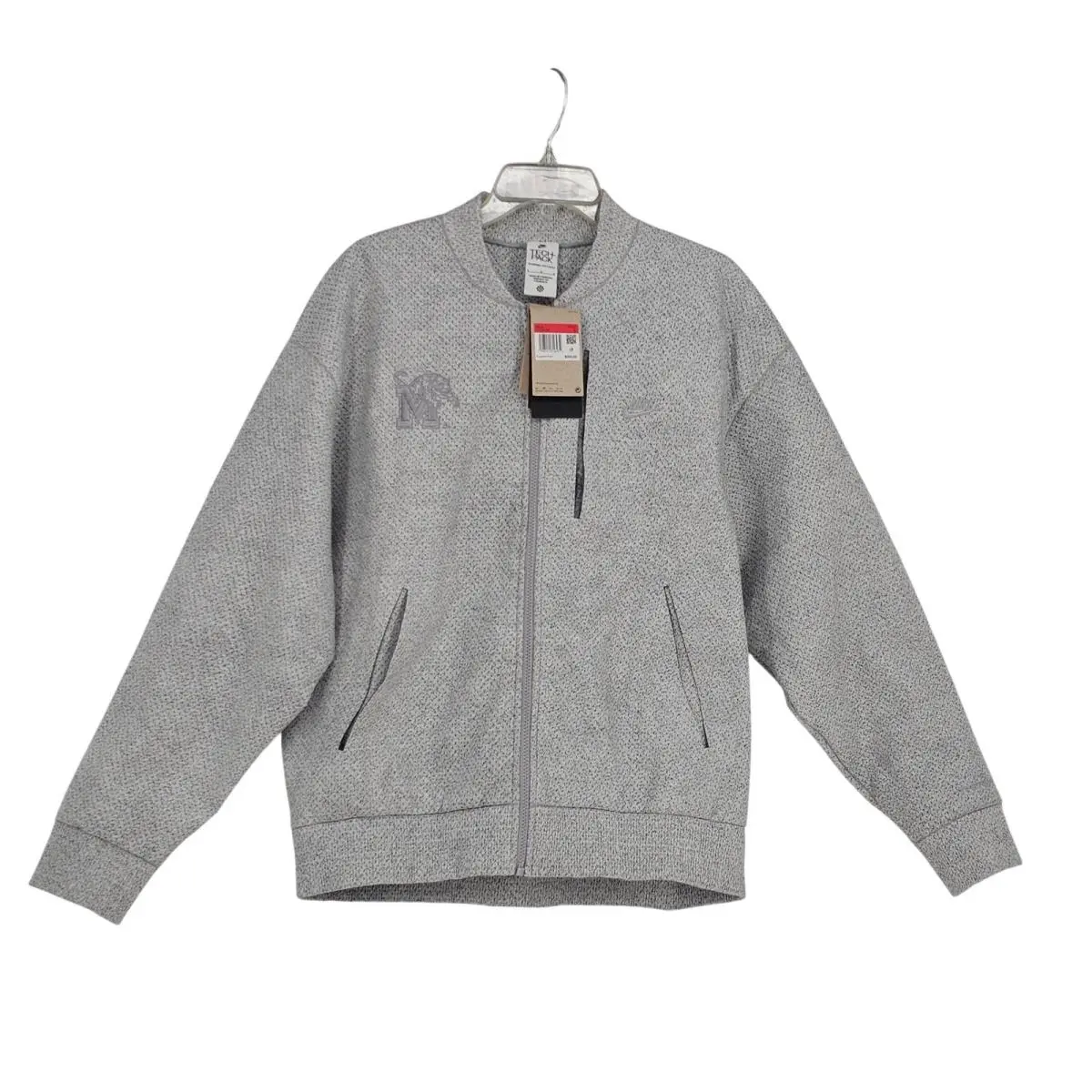 Nike Tech Pack Therma-fit Adv Memphis Tigers Bomber Jacket L Gray Penny Hardaway