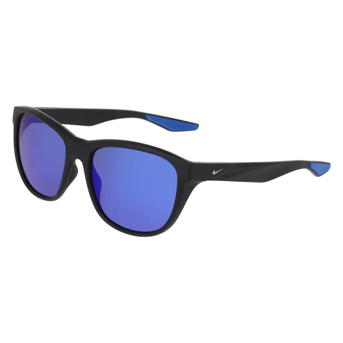 Nike Explore Flow IO 0101 X Matte Black/blue Mirror 011 Size 55 Sunglasses