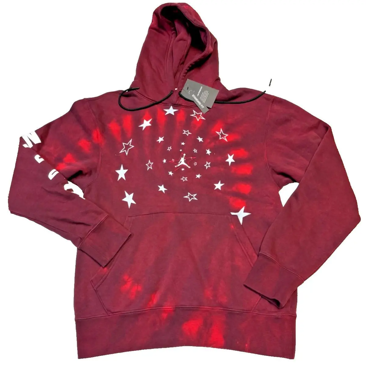 Nike Jordan Legacy Carmine Red Graphic Men`s Size Small Hoodie DD5225-010
