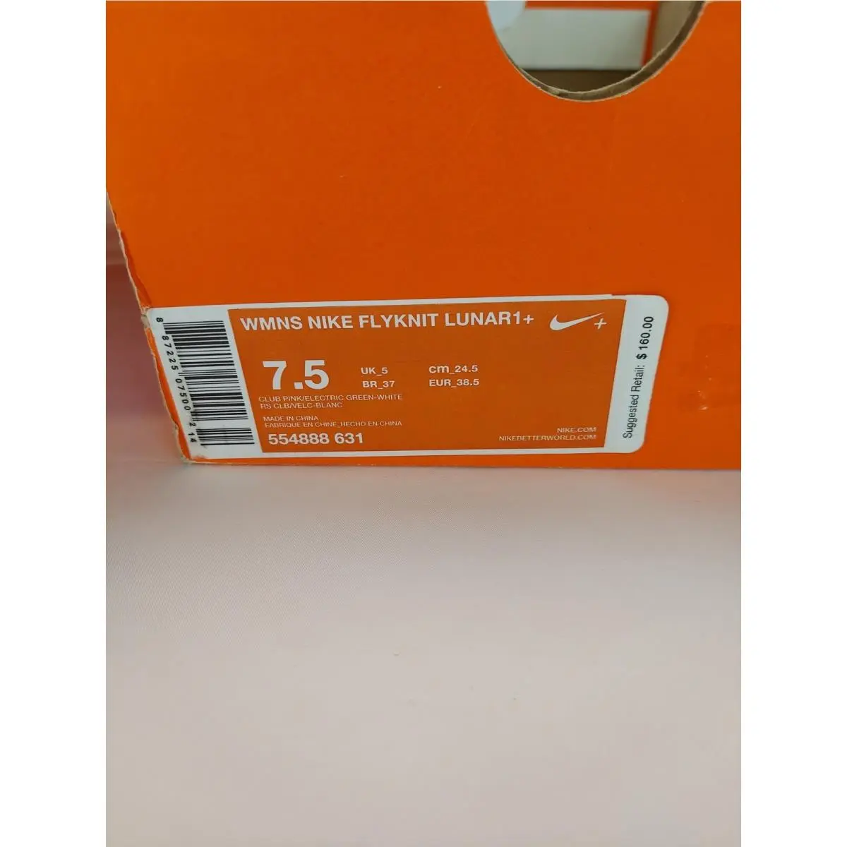 Nike shoes - 554888-631 - Flyknit Lunar - Purple 9