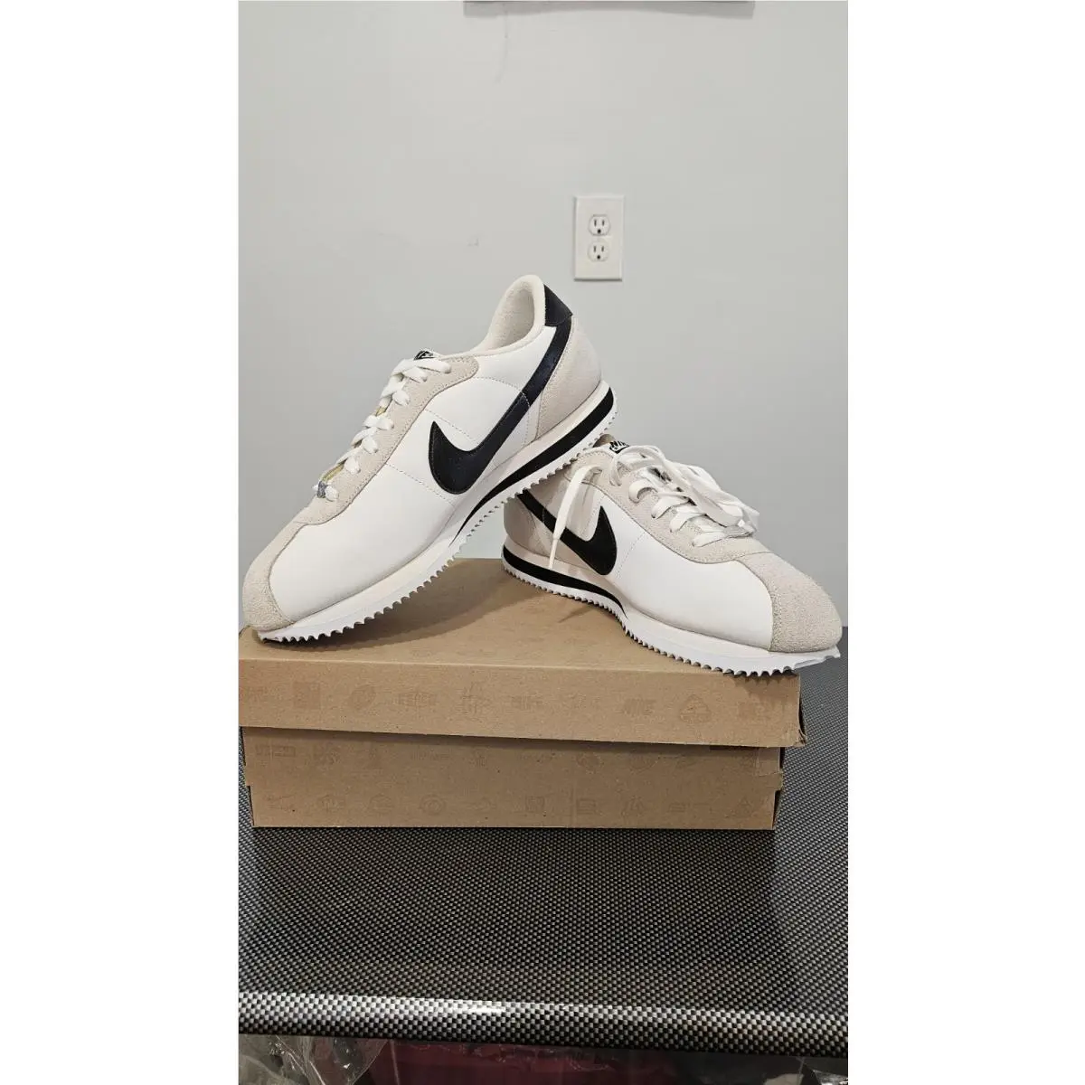 Size 12 - Nike Cortez Basic White - 316418-102