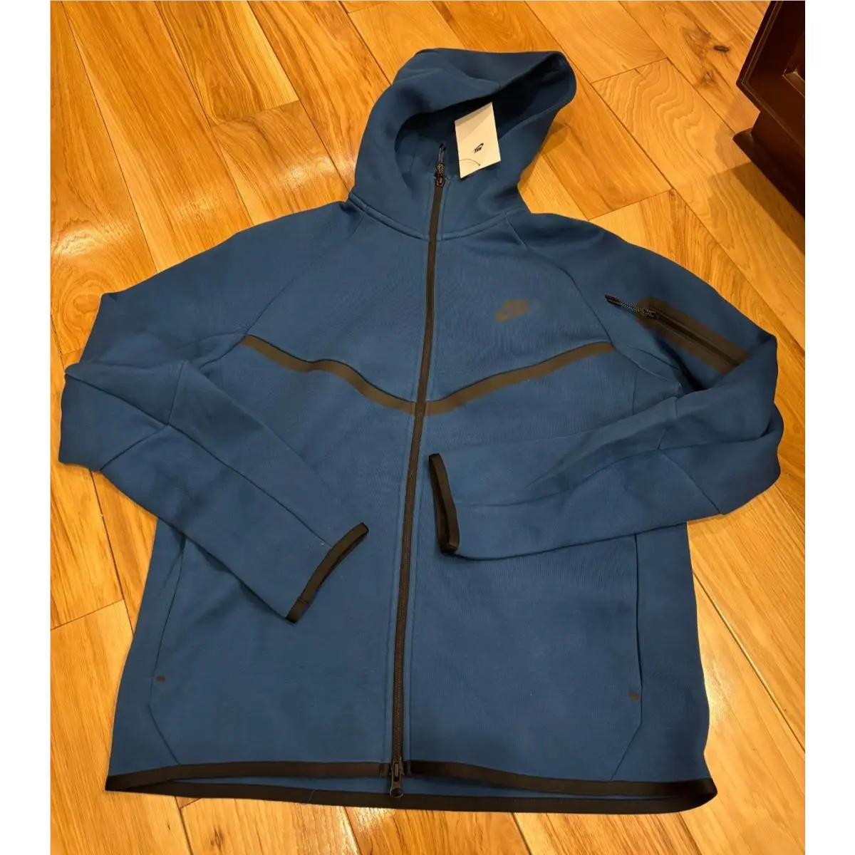 Nike Tech Fleece Windrunner Court Blue Black HV0949 476 Men`s Large