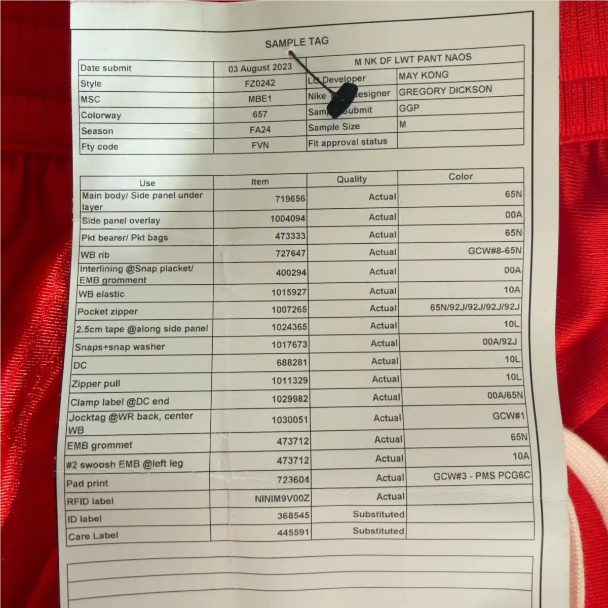 Nike clothing - Red 3