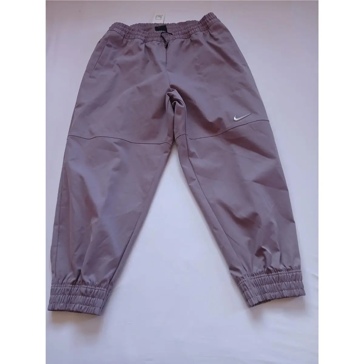 Nike Jogger Pant Womens 1X Purple Mesh Swoosh Logo Elastic Waist DC6942-531 N128