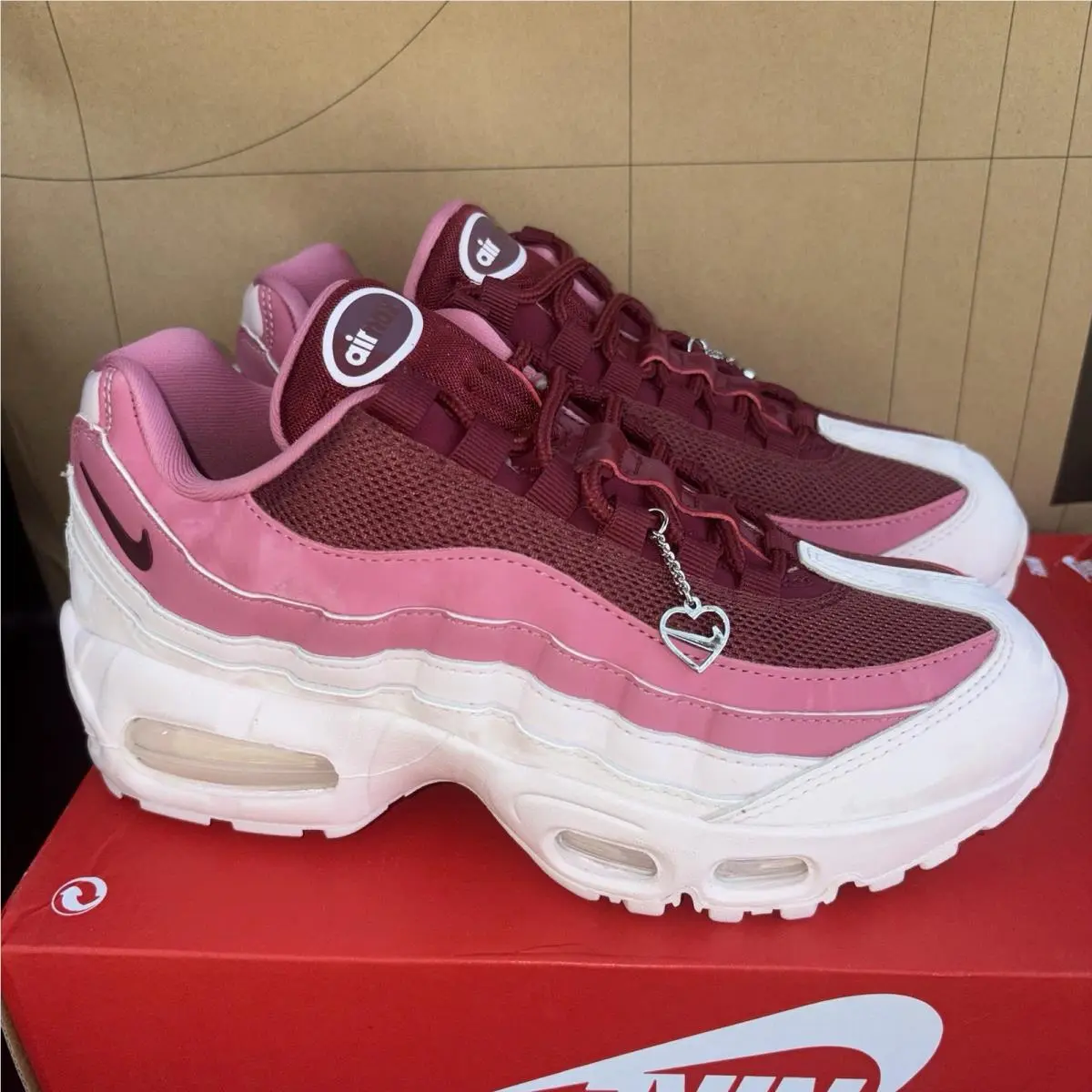 Air Max 95 Big Bubble `valentine`s Day` Nby IB8155-600 Women`s Size 6 by Nike