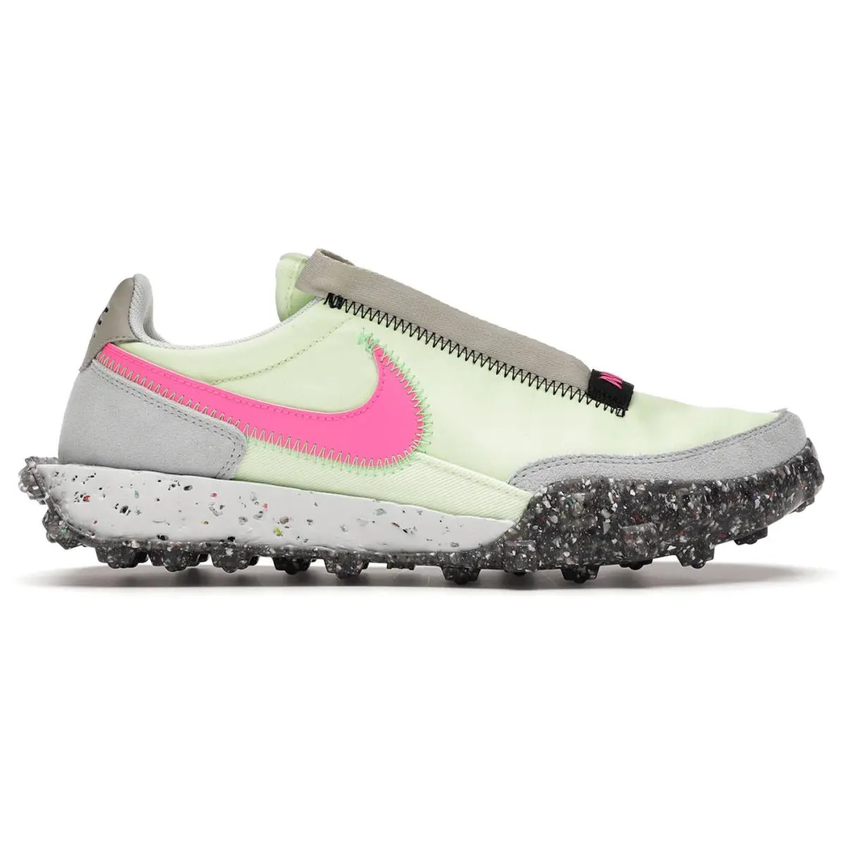 Size 6.5W Nike Waffle Racer Crater Barely Volt Women`s