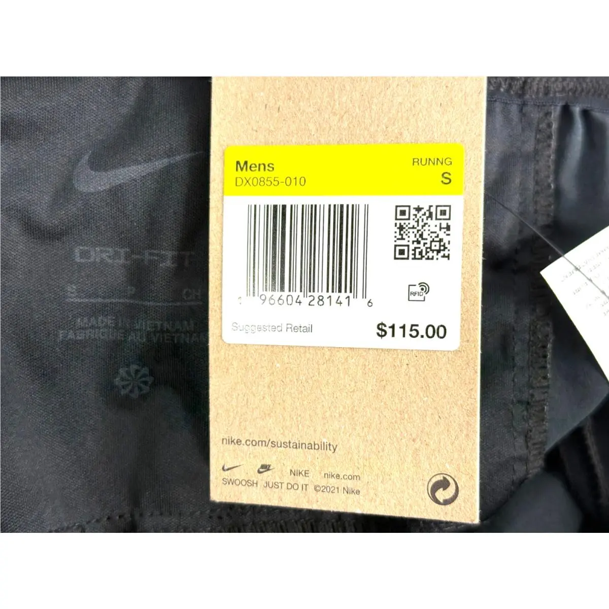 Nike clothing - Nike Trail Dawn Range Dri-Fit Running Pants - DX0855-010 - Black (UPC: 196604281430) 9