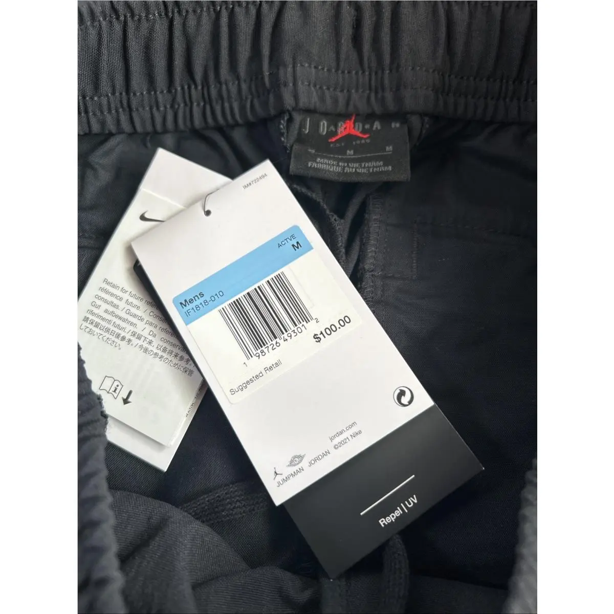 Nike clothing - Jordan IF1818-010 - IF1818010 - Black (UPC: 198726493012) 1