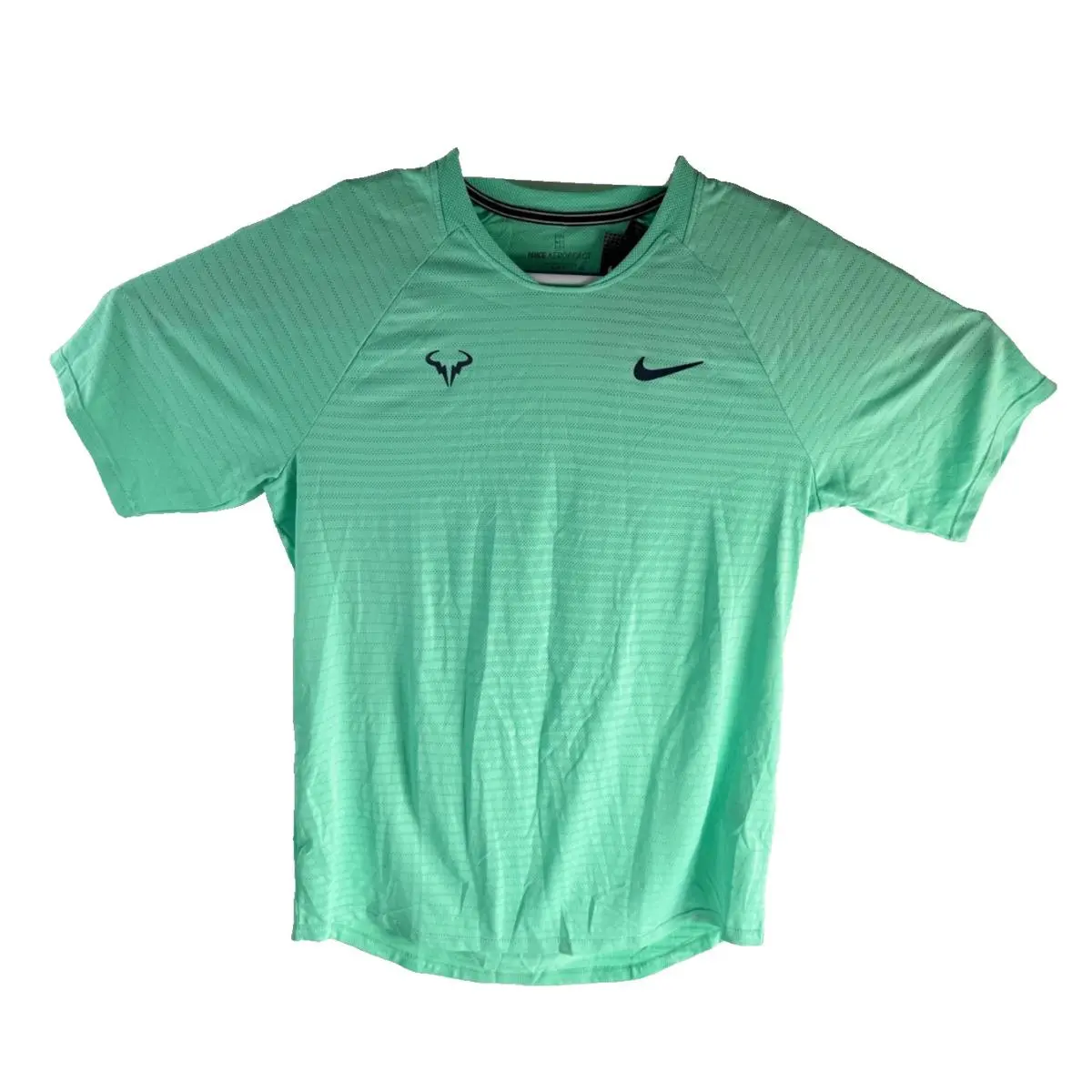 Nike Aeroreact Rafa Slam Tennis T-shirt Green Men`s Size Medium CI9152-342