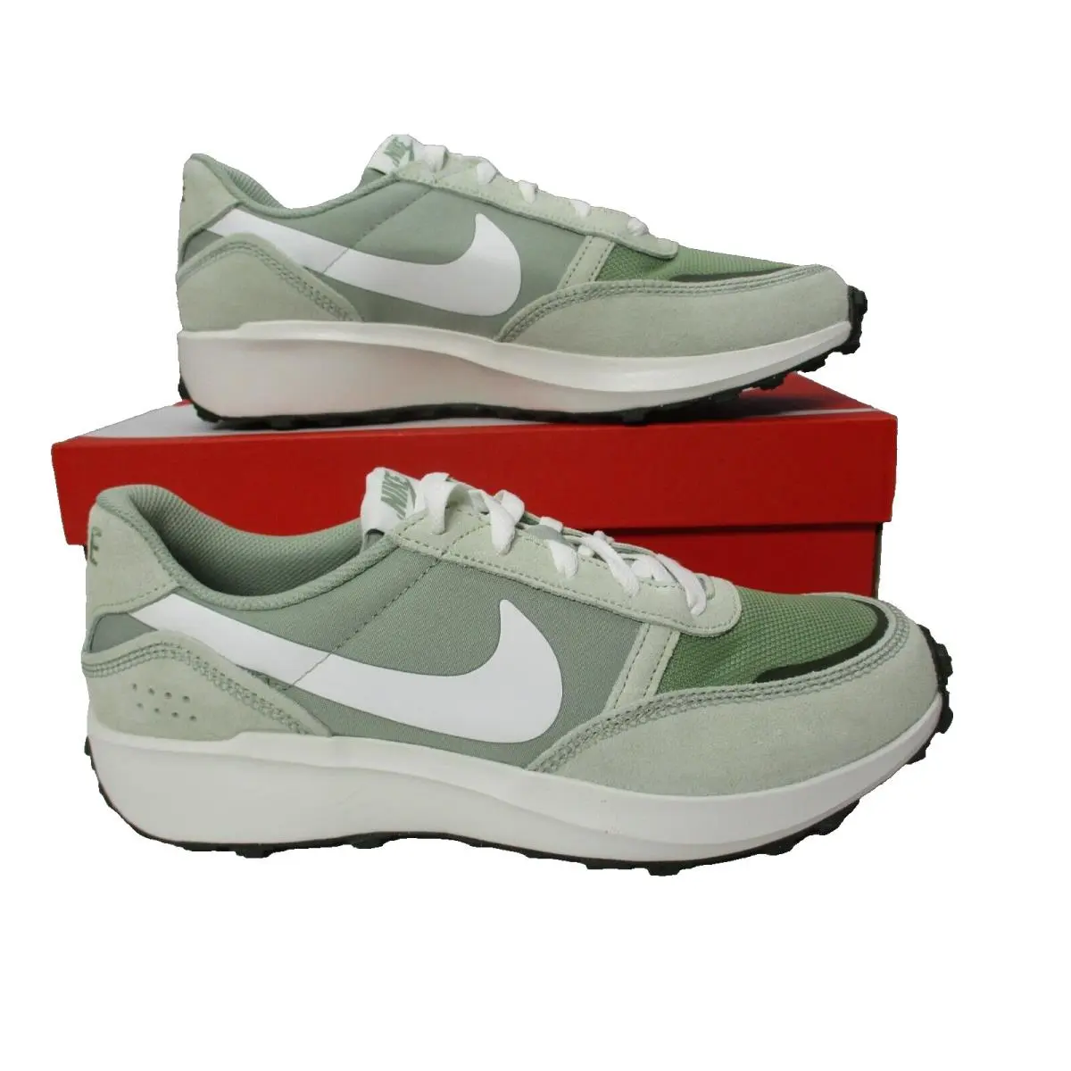 Nike Sneakers Waffle Jade Horizon Green/white Running Shoes Mens Sz 10