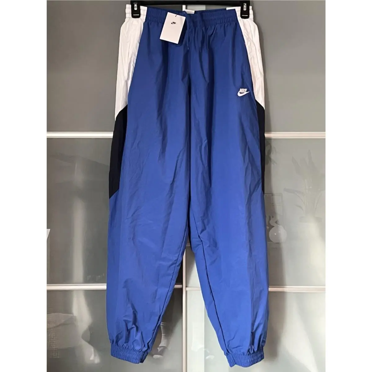 Nike Club Woven Track Pants Mens Size Small Oversized Fit Blue HQ6114-480