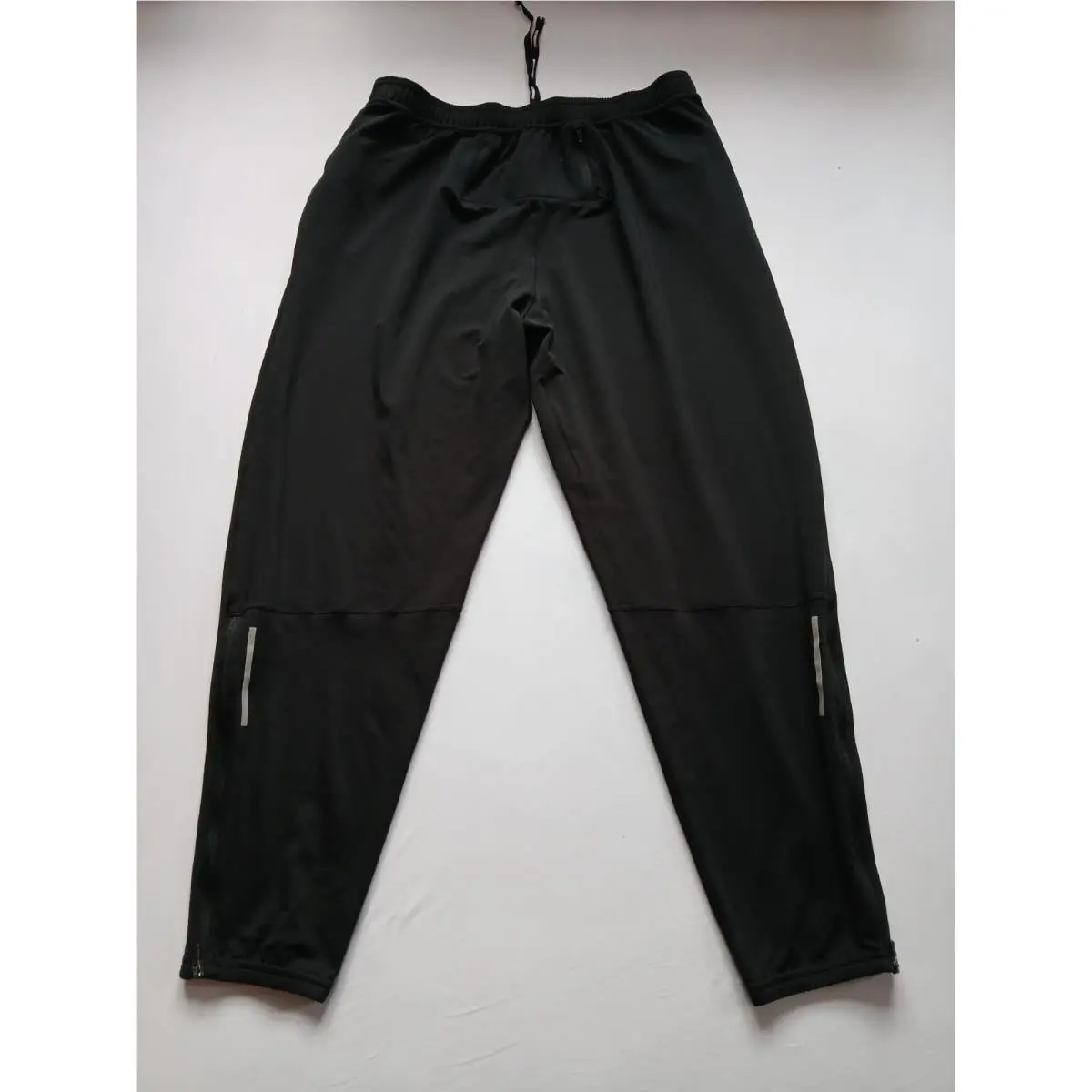 Nike Dri-fit Jogger Pant Men`s L Black Swoosh Logo Tapered Leg DV4485-010 N118