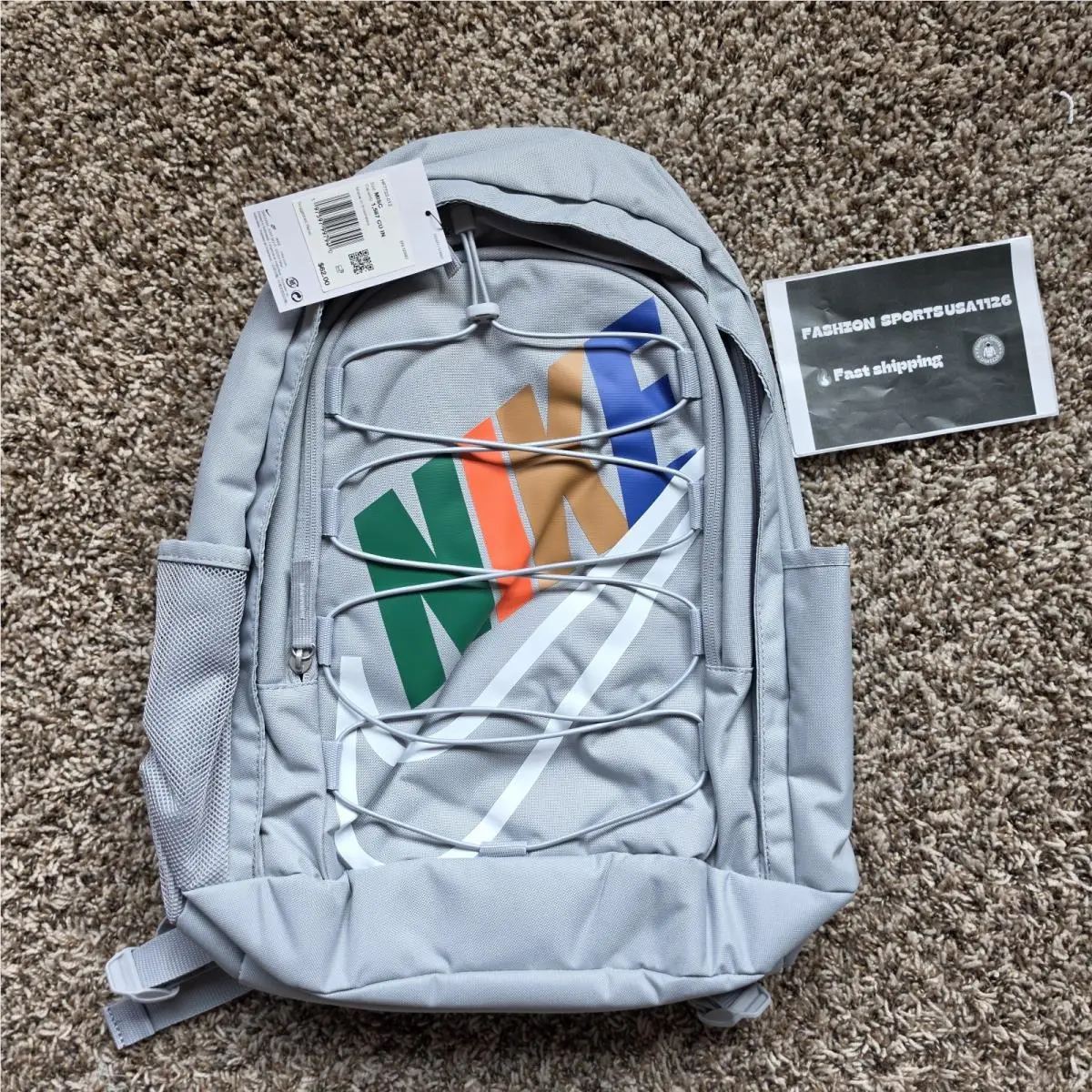 Nike Hayward Backpack 26L Wolf Grey White HF7722-01