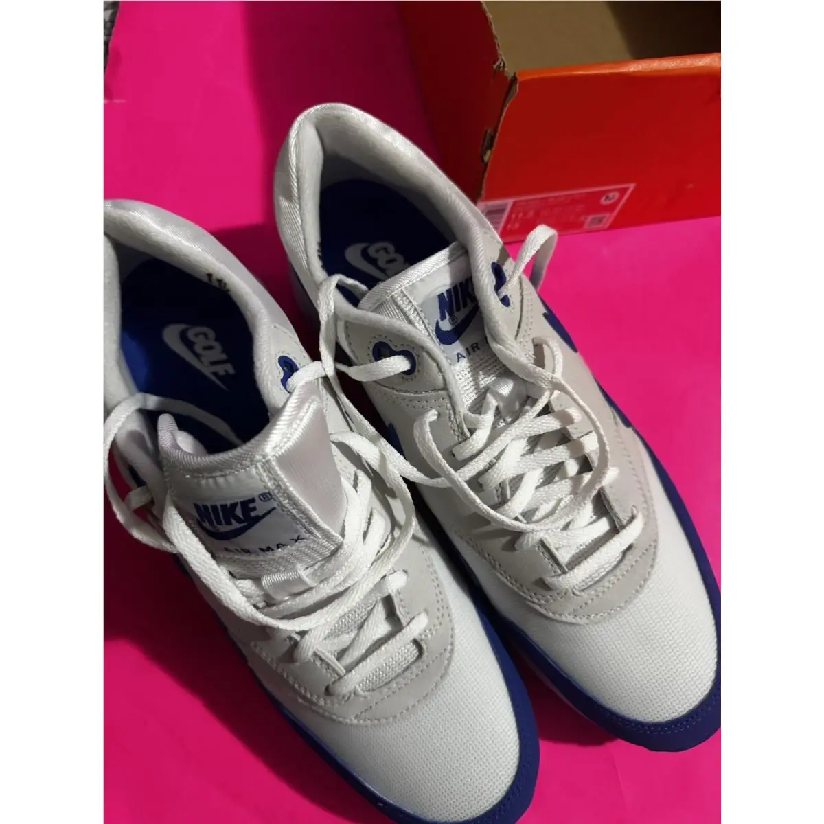 Nike shoes - Nike Air Max 1 - Air Max - FQ3272-104 - White/Game Royal/Photon Dust 1