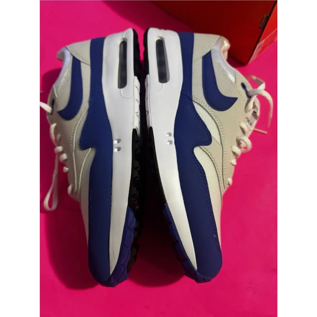 Nike shoes - Nike Air Max 1 - Air Max - FQ3272-104 - White/Game Royal/Photon Dust 2