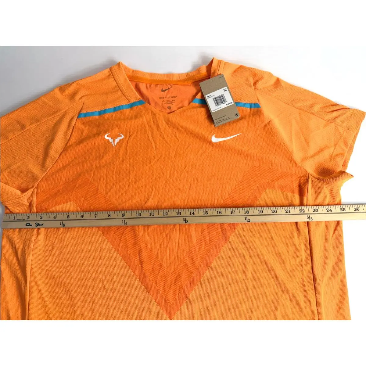 Nike clothing - Nike Court Rafael Nadal ADV Top - Dd8540836 - Orange (UPC: 0196155556384) 1