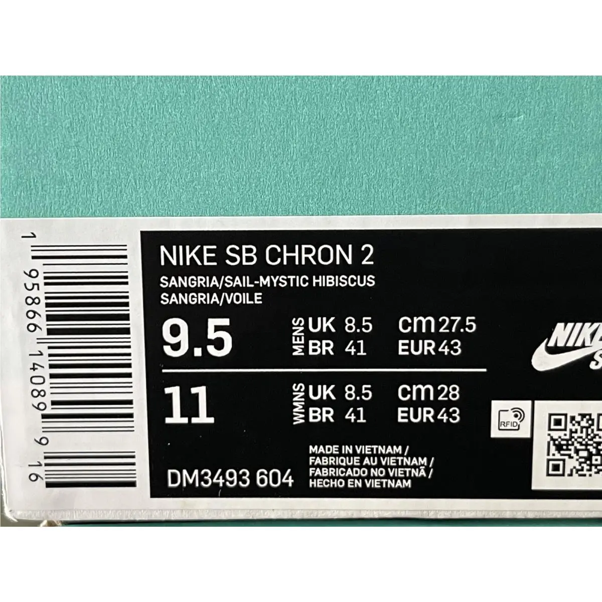 Nike shoes - Nike SB Chron - Chron - DM3493-604 - Sangria (UPC: 0195866140899) 5