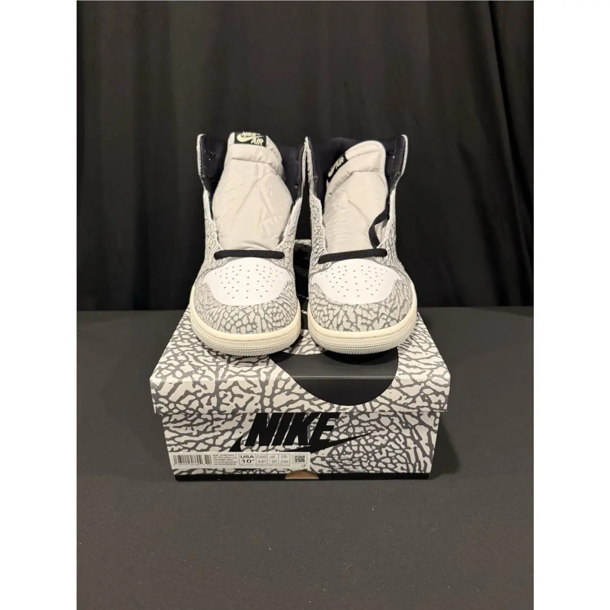 Nike shoes - Air Jordan 1 - Air - White, Black, Gray 0