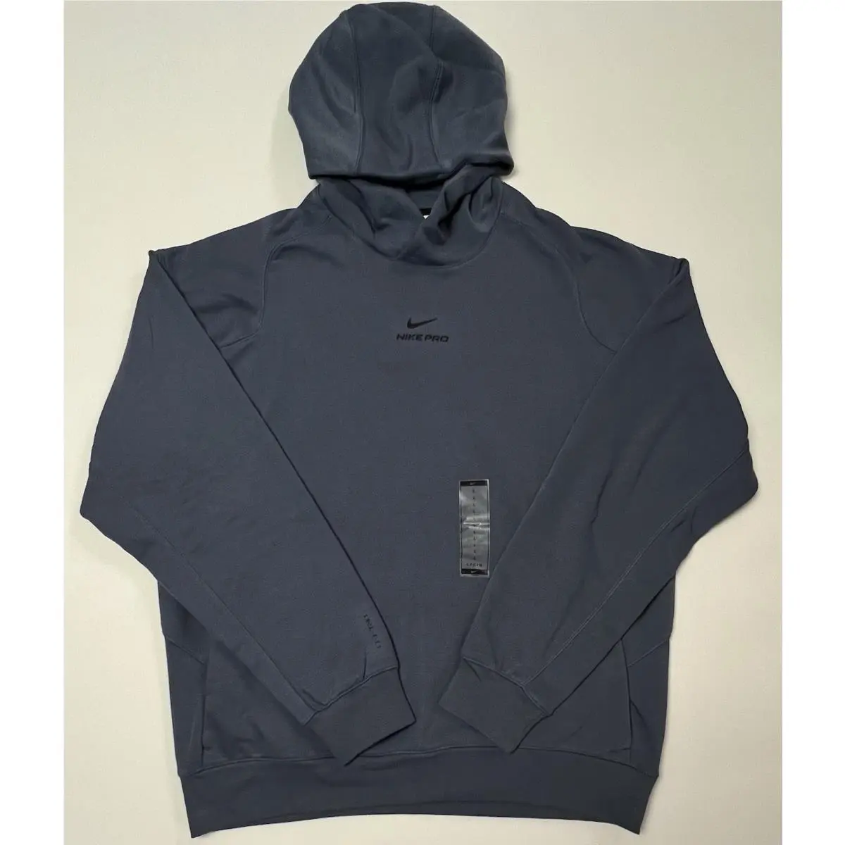 Nike Pro Dri-fit Men`s Mid Layer Training Hoodie Diffused Blue Sz. L IB4272-491