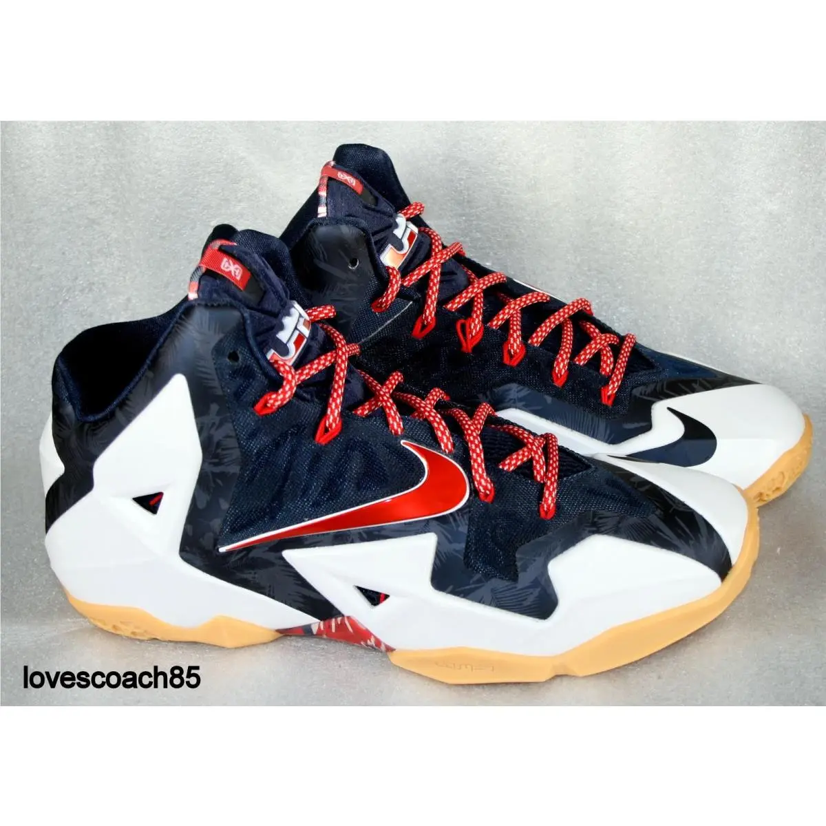 Nike Lebron XI 11 Independence Day Mens Sz 9.5 616175-164 2014 4th of July