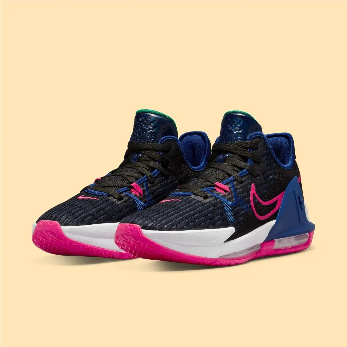 Nike Lebron Witness VI Black Pink CZ4052-005 Men`s Size 11.5 Shoes 128F
