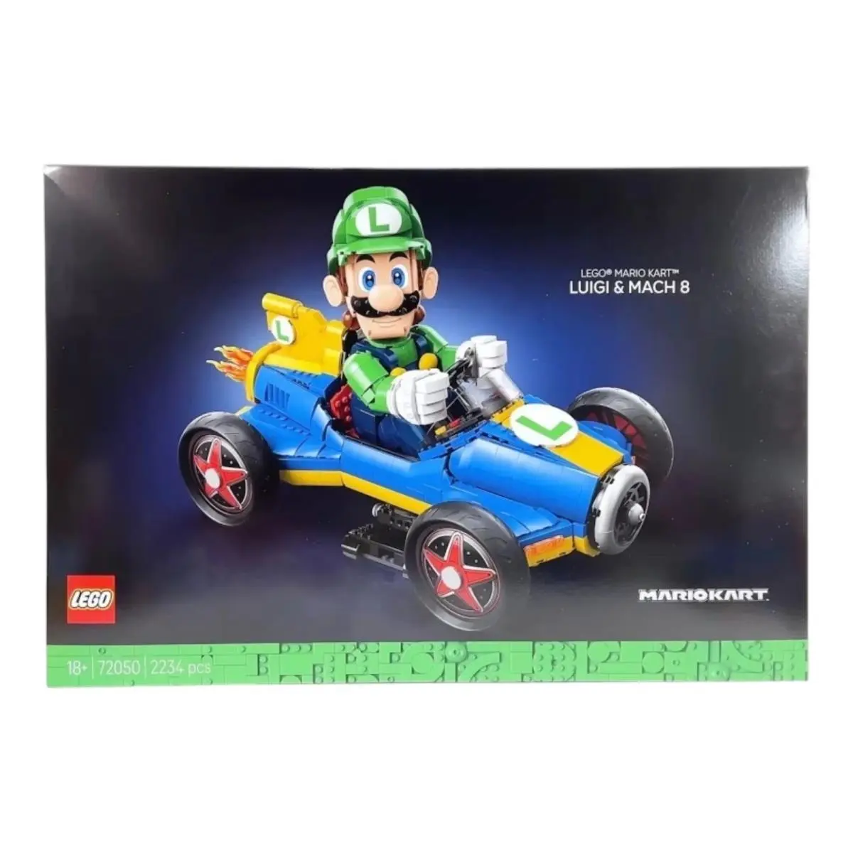 Lego 72050 Super Mario Kart Luigi Mach 8 2234pcs 2026
