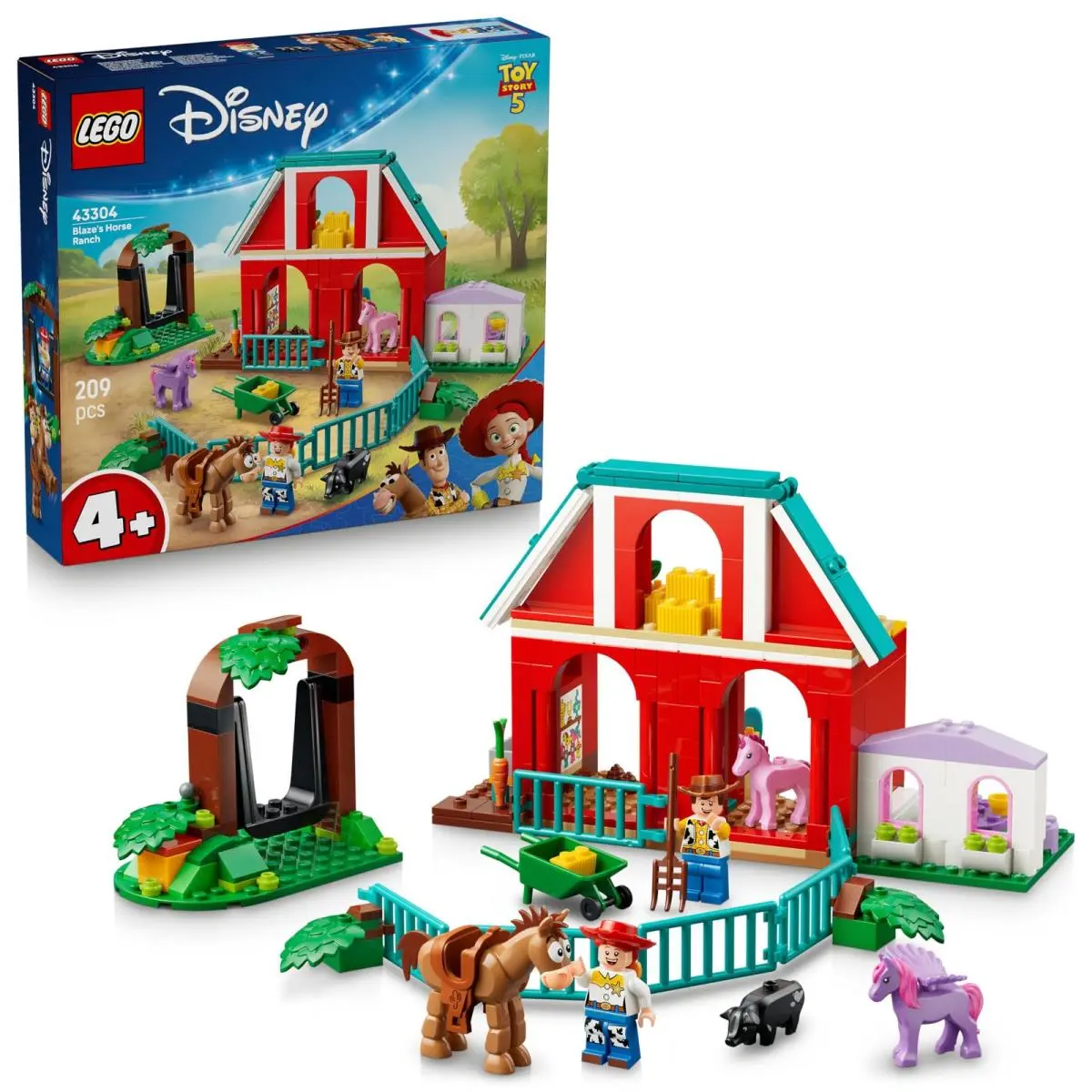 Lego Disney Pixar Blaze`s Horse Ranch Toy - Incl. Woody Jessie Minifigures Plu