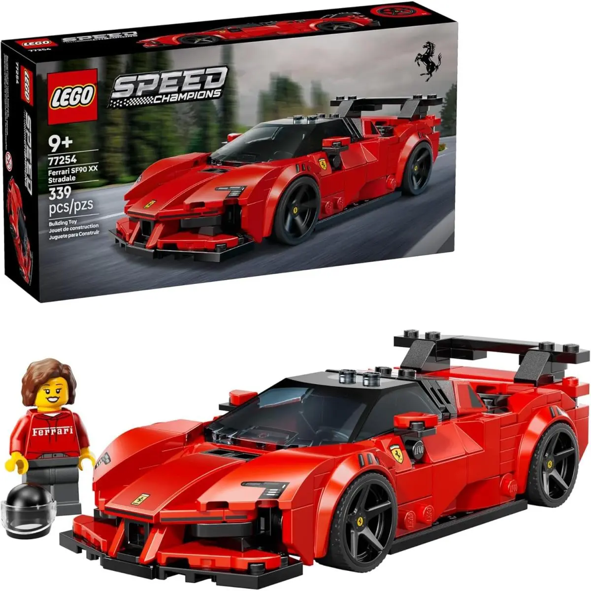 Lego Speed Champions Ferrari SF90 XX Stradale 77254 Building Set W/driver 339pc