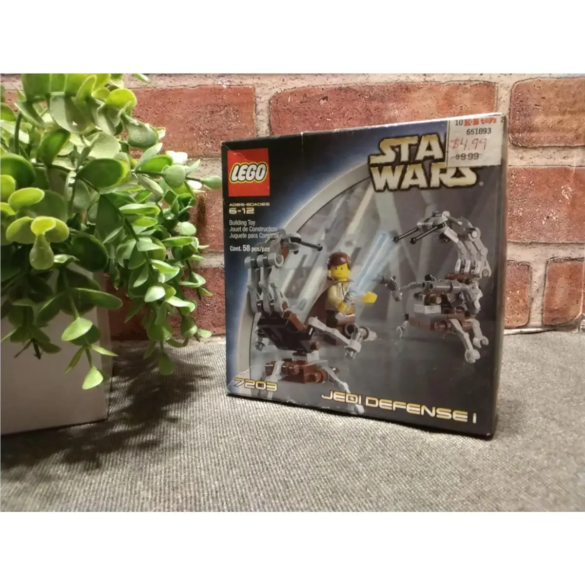 Vtg 2002 Lego Star Wars Jedi Defense 7203 Obi-wan