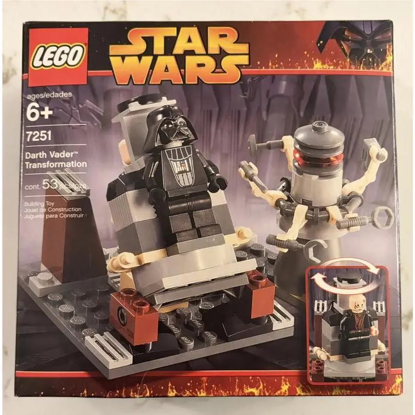 Lego Star Wars Set 7251 Darth Vader Transformation 2005 Retired