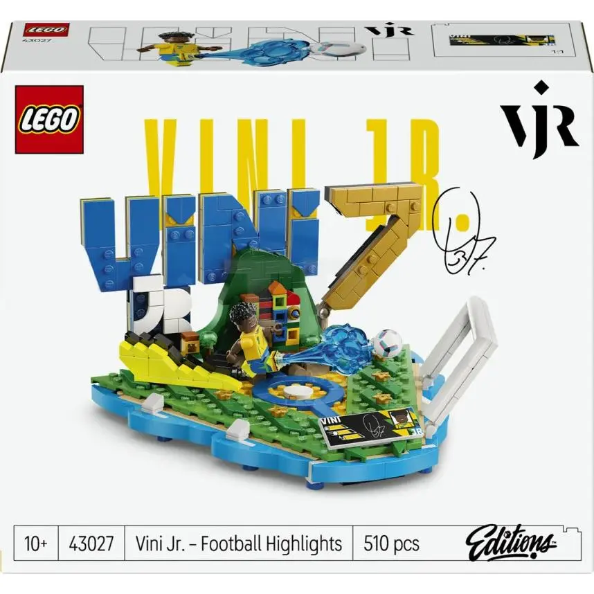 Lego Editions Vini Jr. Soccer Highlights 43027 Building Toy Set Collectible Gift