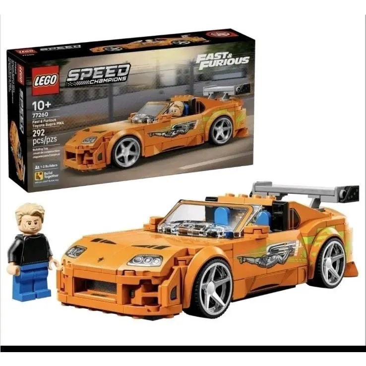 Lego 77260 Speed Champions Fast Furious Toyota Supra MK4 in Hand