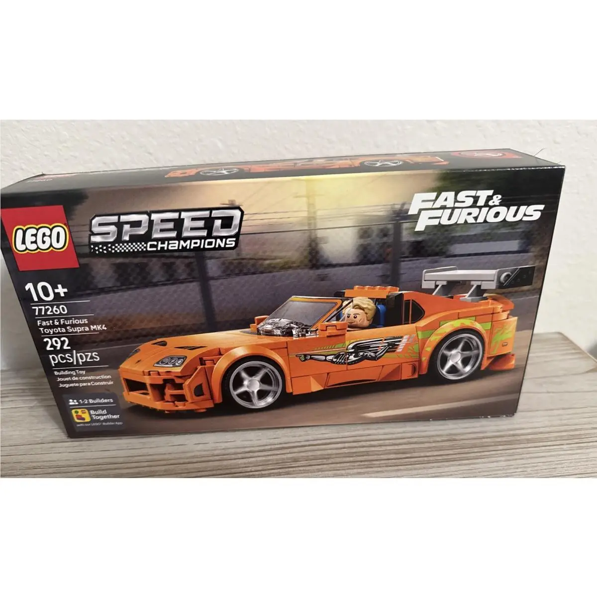 Lego Speed Champions Fast Furious Toyota Supra MK4 77260 IN Hand