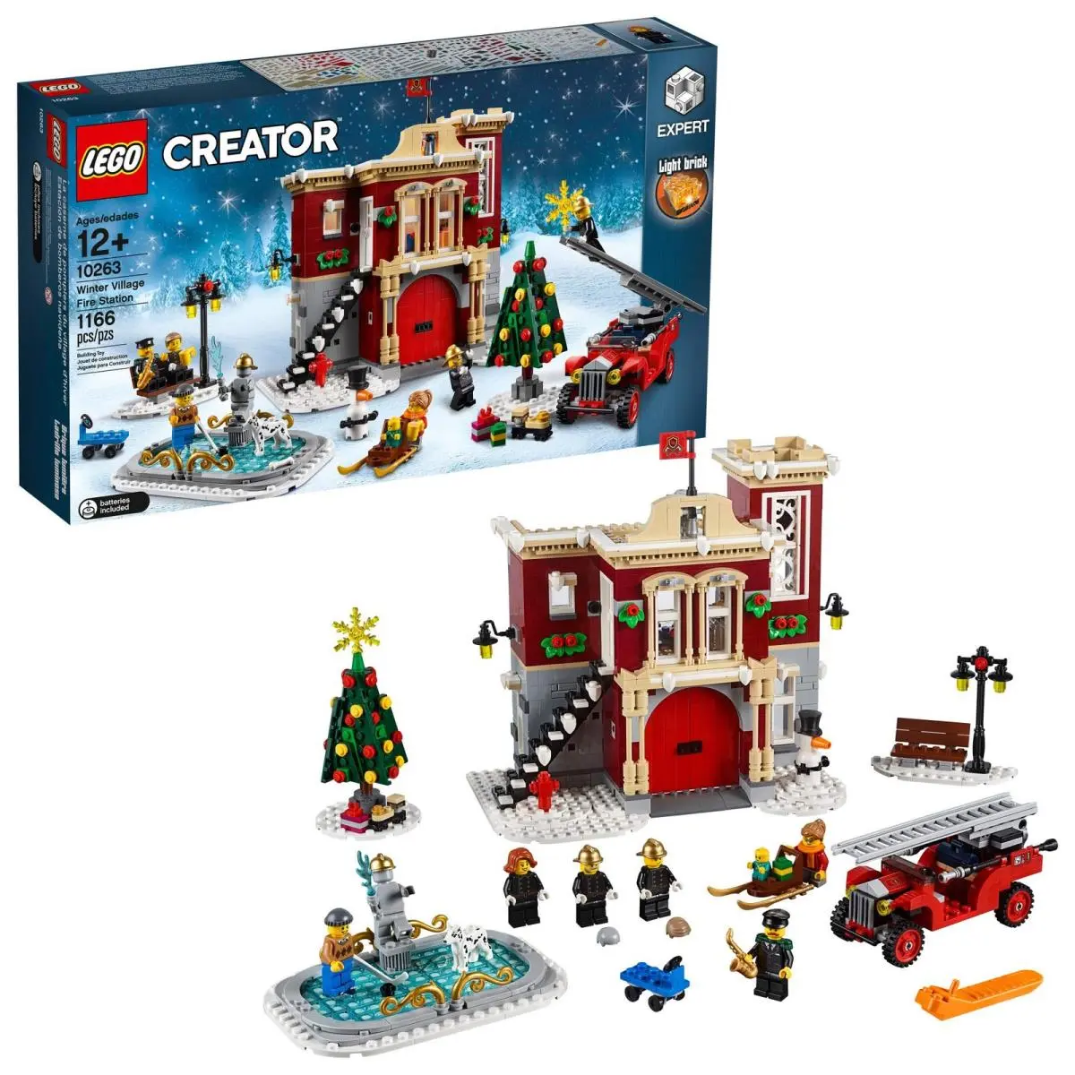 Lego Creator Expert Winter Village Fire Station 10263 Building Kit 1166 Pieces